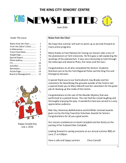 NEWSLETTER - Township Of King