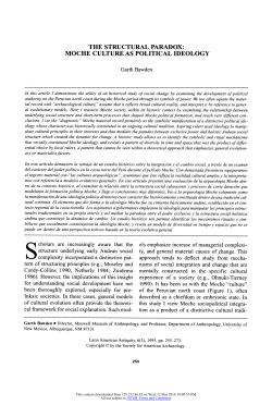 Moche Culture as Political Ideology