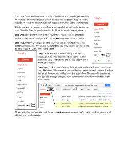 Gmail "Spam" Help