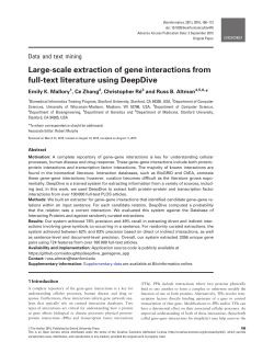 Large-scale extraction of gene interactions from