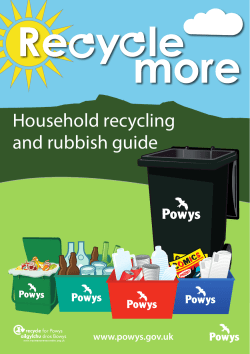 Household recycling and rubbish guide