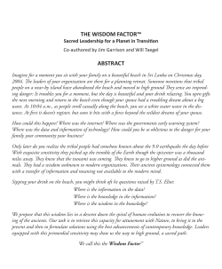 The Wisdom Factor (Abstract)
