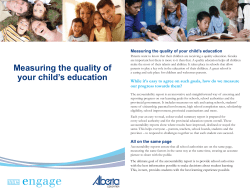 Measuring the quality of your childs education