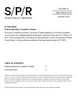 Federal Spending Traceable to States