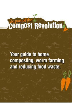 Guide to home composting, worm farming and reducing food waste