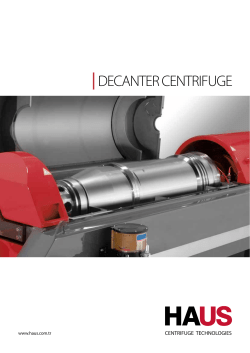 DECANTER CENTRIFUGE