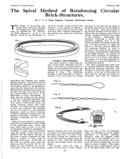 The Spiral Method of Reinforcing Brick