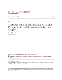 The Impact of Length of Relationship on Conflict Communication