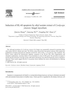 Induction of HL-60 apoptosis by ethyl acetate