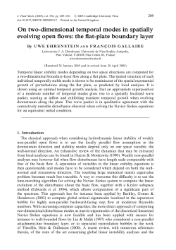 On two-dimensional temporal modes in spatially evolving