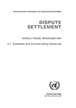 Subsidies and Countervailing Measures