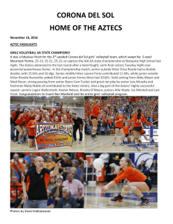 CORONA DEL SOL HOME OF THE AZTECS