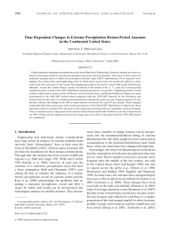Time-Dependent Changes in Extreme-Precipitation Return