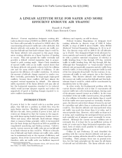 A Linear Altitude Rule for Safer and More Efficient