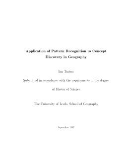 Application of Pattern Recognition to Concept