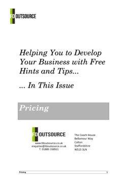 Pricing