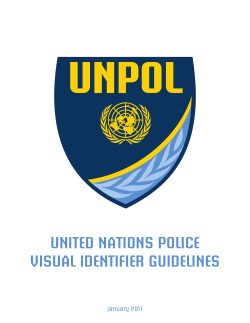 UNITED NATIONS POLICE VISUAL IDENTIFIER gUIDELINES