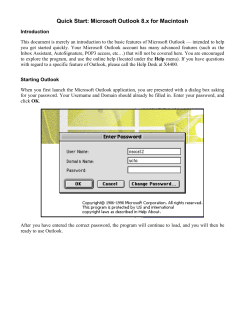 Outlook and Web Access for Mac