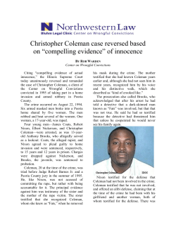 Christopher Coleman case reversed based on “compelling evidence