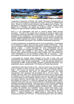 I organized a placement in Bhutan with Health Volunteers