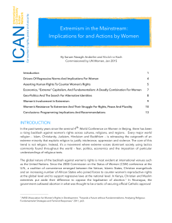 Extremism in the Mainstream - International Civil Society Action