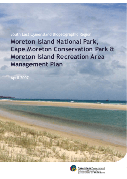 Moreton Island National Park, Cape Moreton Conservation Park and