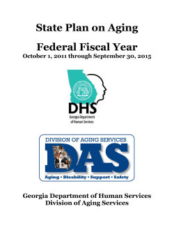 Georgia State Plan on Aging &ndash; 2011-2015