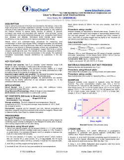 Certificate of Analysis