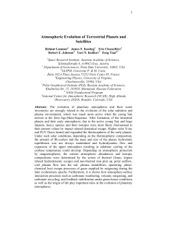 Atmospheric Evolution of Terrestrial Planets and Satellites