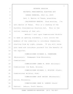 Faithful Presidential Electors