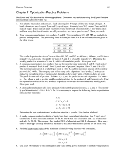 Chapter 7 Optimization Practice Problems