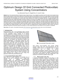 Optimum Design Of Grid Connected Photovoltaic System Using