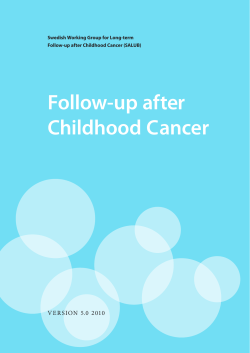 Follow-up after Childhood Cancer