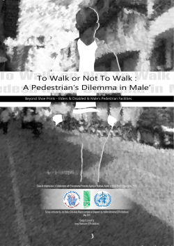To Walk or Not To Walk - WHO South-East Asia
