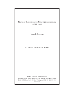 NATION-BUILDING AND COUNTERINSURGENCY AFTER IRAq