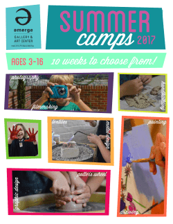 Ages 3 - 16 10 weeks to choose from!
