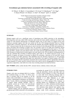Greenhouse gas emission factors associated with
