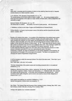 Notes on nationalism