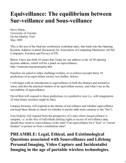 Equiveillance: The equilibrium between Sur