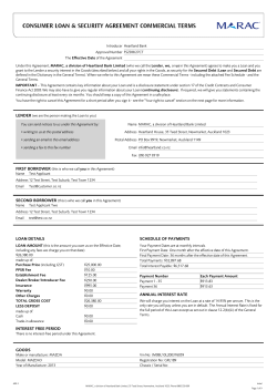Loan and Security Agreement Fees