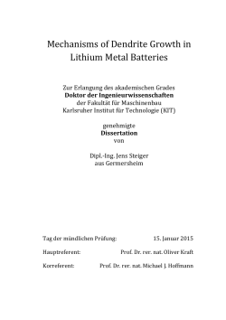 Mechanisms of Dendrite Growth in Lithium Metal Batteries