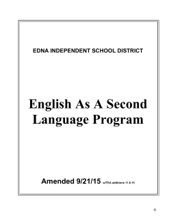 Languages English for Speakers of Other PK-1