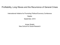Profitability, Long Waves and the Recurrence of General Crises