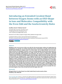 Introducing an Extended Covalent Bond between Oxygen Atoms