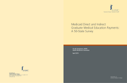 Medicaid Direct and Indirect Graduate Medical