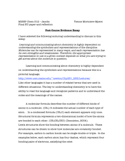 MISEP Chem 512 &ndash; Jacobs Tienne Moriniere