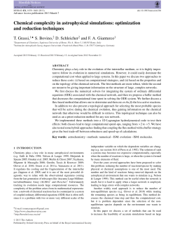 Chemical complexity in astrophysical simulations