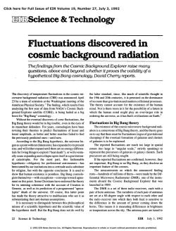 Fluctuations Discovered in Cosmic Background Radiation