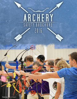 Archery Safety Brochure - National Archery in the Schools Program