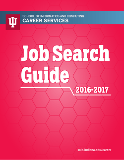 Job Search Guide - IU School of Informatics and Computing